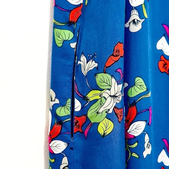 NWT: Matilda Jane - Women's Blue, Floral, Strapless Midi Dress (size XS) - Picture 4 of 7